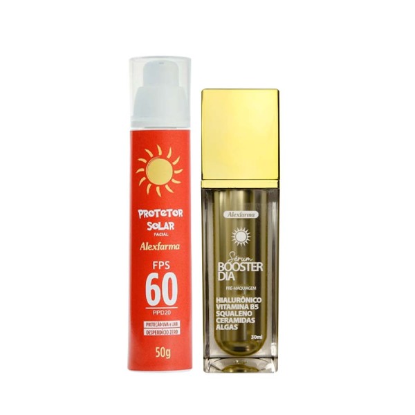 Encontraproduto.com.br - KIT BOOSTER DIA E PROTETOR SOLAR FPS 60 SEM COR