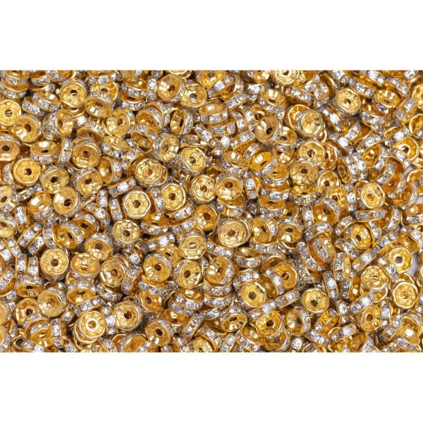 Encontraproduto.com.br - RONDELA DE STRASS 08MM EM ACRILICO COM 1000 PEÇAS