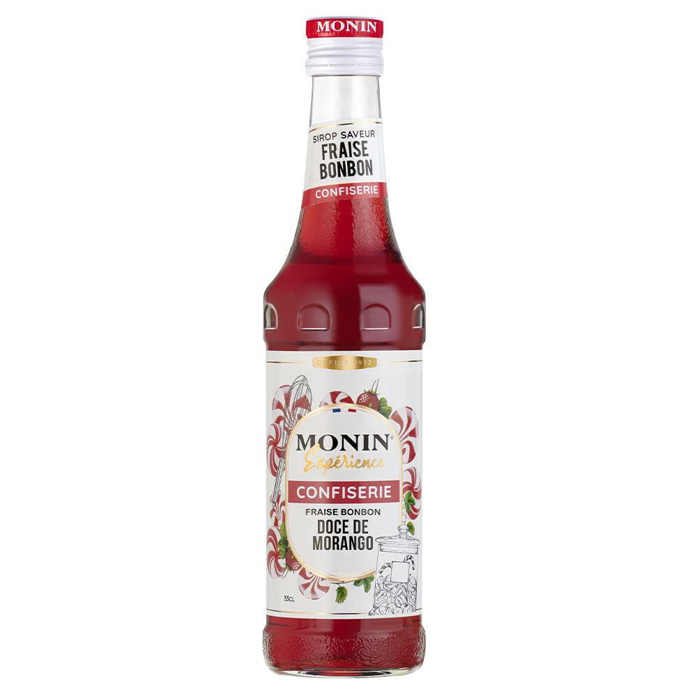 Encontraproduto.com.br - Xarope Monin Experience Confiserie Doce de Morango 330ml