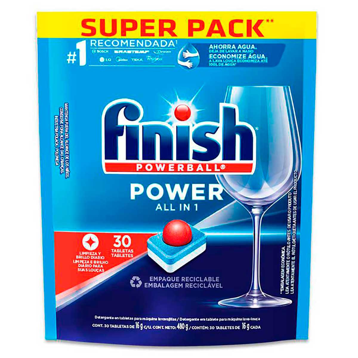 Encontraproduto.com.br - Detergente para Lava Louças em tabletes Finish com 30 unidades