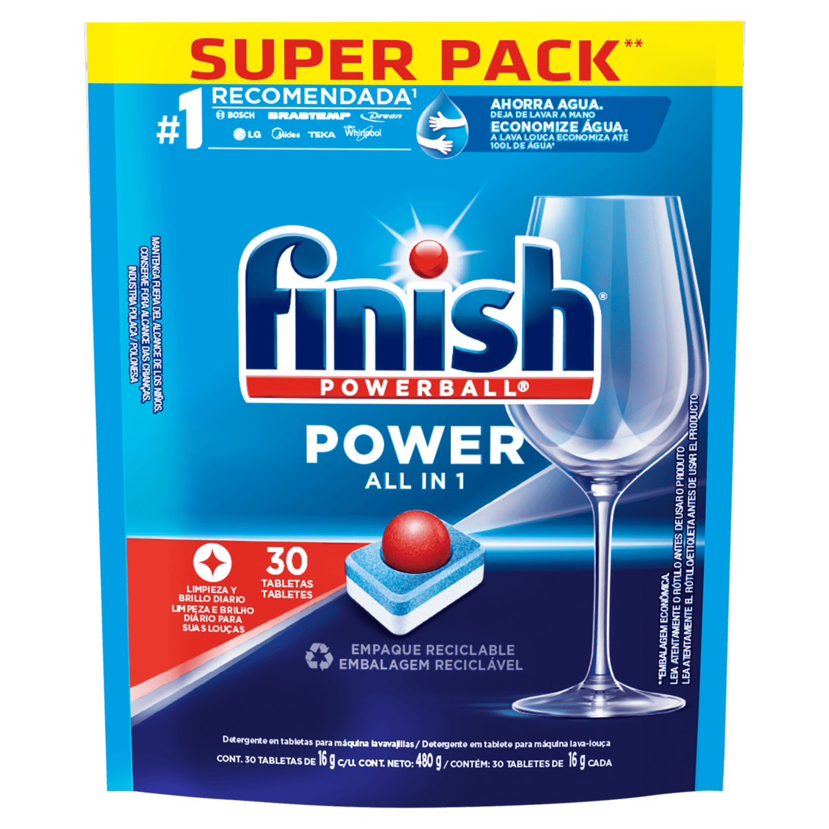 Encontraproduto.com.br - Detergente para Lava Louças em tabletes Finish com 30 unidades