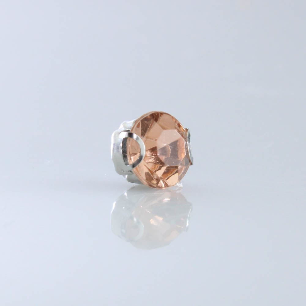 Encontraproduto.com.br - CHATON ENGRAMPADO REDONDO 10MM DE ACRILICO COM 1000 PEÇAS