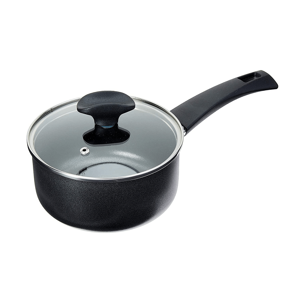 Panela Masala Antiaderente Com Tampa Preta 20Cm - Brinox