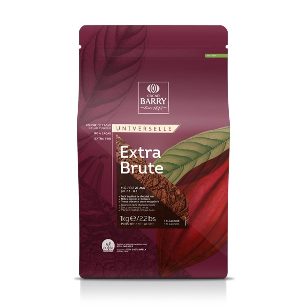 Encontraproduto.com.br - Cacau em Pó Extra Brute 100% 1kg CACAO BARRY