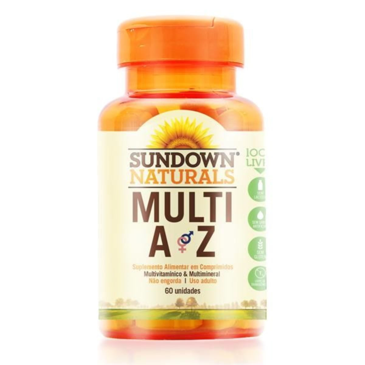 Multi A-Z Multivitamínico Sundown Vitaminas 60 Comprimidos