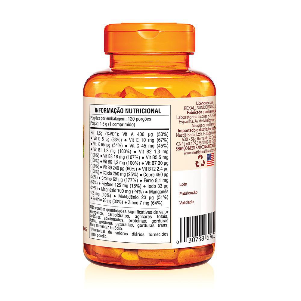 Encontraproduto.com.br - Suplemento Alimentar Sundown Multi A-Z 120 Cápsulas