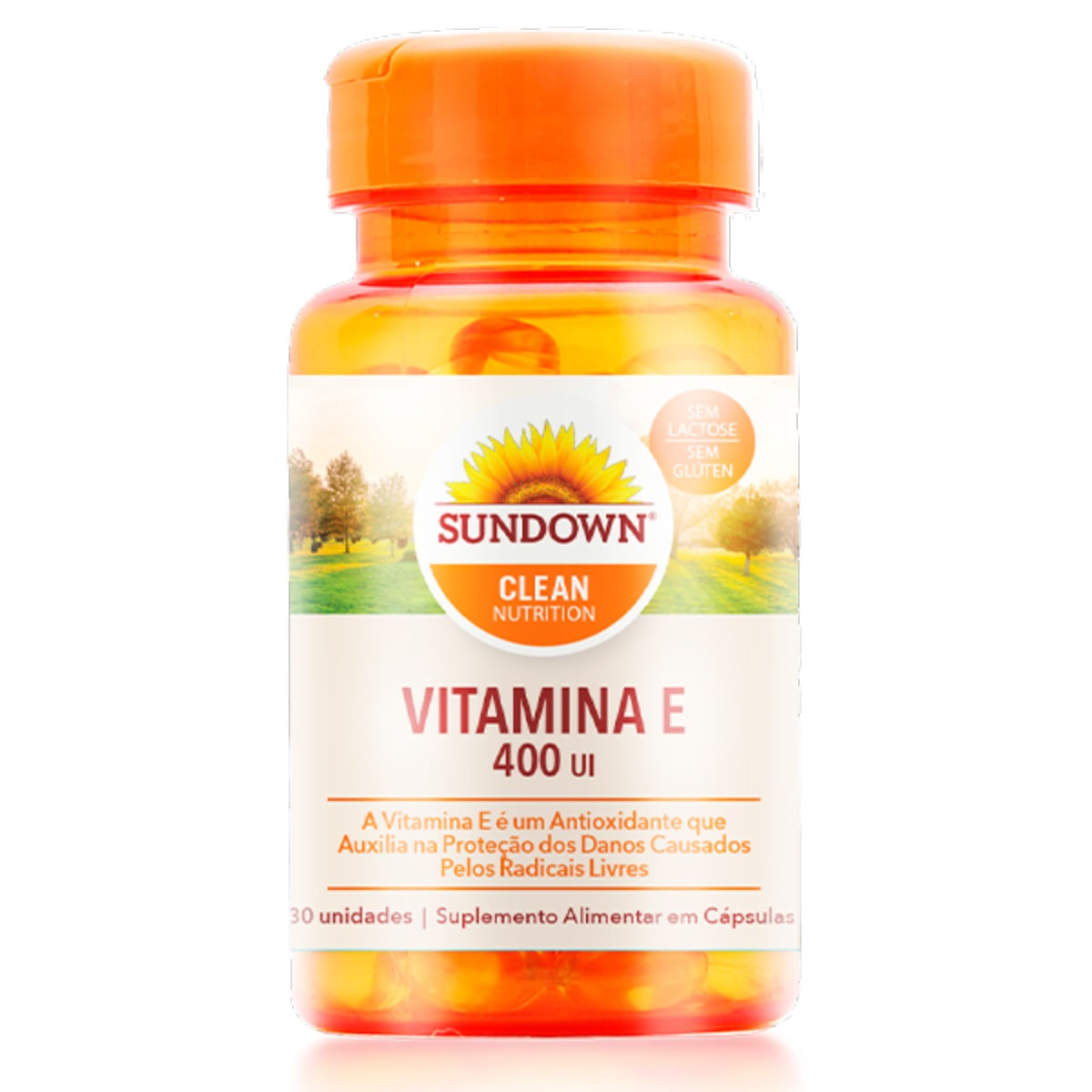 Suplemento Alimentar Sundown Vitamina E 400UI 30 Cápsulas