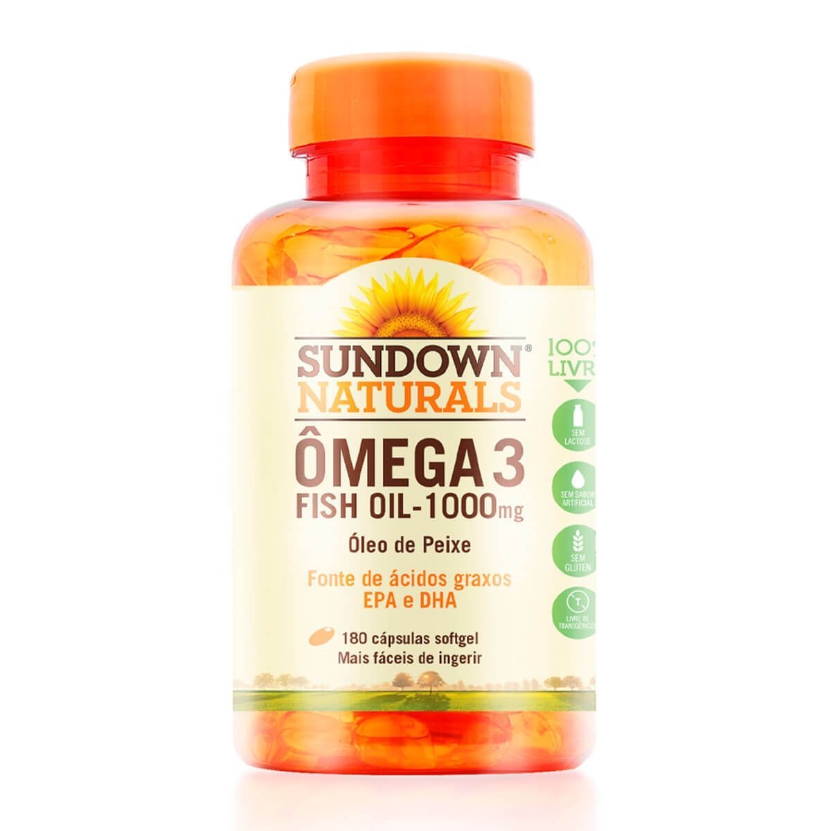 Suplemento Alimentar Sundown Ômega 3 1.000mg - 180 Cápsulas