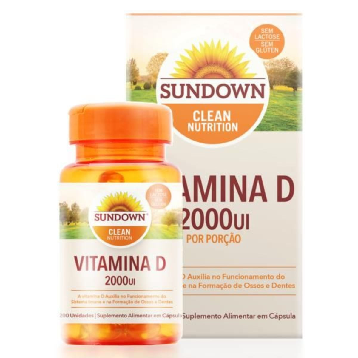 Suplemento Alimentar Sundown Vitamina D 2000UI 200 Cápsulas