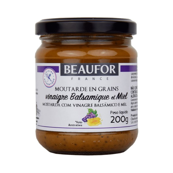 Encontraproduto.com.br - Mostarda com Vinagre Balsâmico e Mel Beaufor 200g