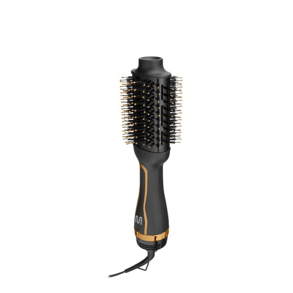 Encontraproduto.com.br - Escova Secadora Oval com Cabo Giratório, 3 Ajustes Temperatura + Ar Frio - Revestimento Cerâmico 1200w-127v Dourada Multi Care - EB087X [Reembalado]