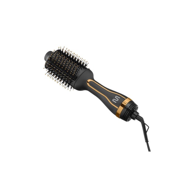 Encontraproduto.com.br - Escova Secadora Oval com Cabo Giratório, 3 Ajustes Temperatura + Ar Frio - Revestimento Cerâmico 1200w-127v Dourada Multi Care - EB087X [Reembalado]