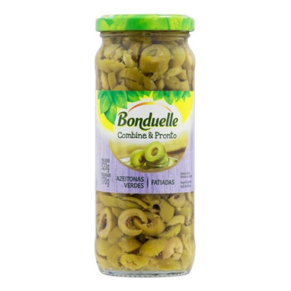 Azeitona Verde sem Caroço Fatiada Bonduelle 160g