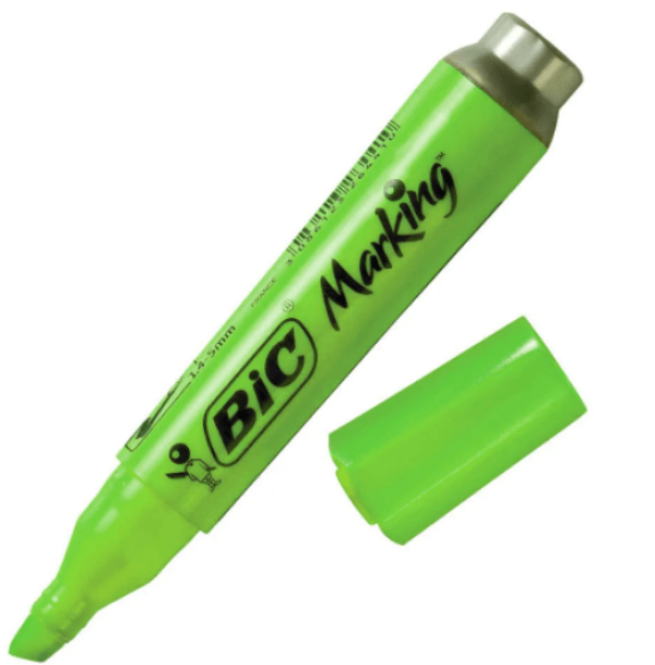 CANETA MARCA TEXTO VERDE  BIC