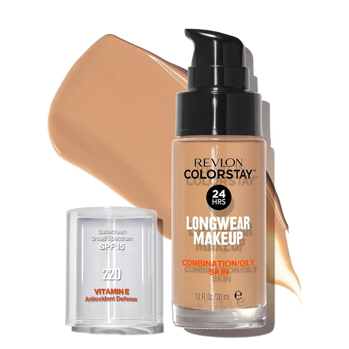 Encontraproduto.com.br - Revlon ColorStay Natural Beige 220 - Base Líquida 30ml