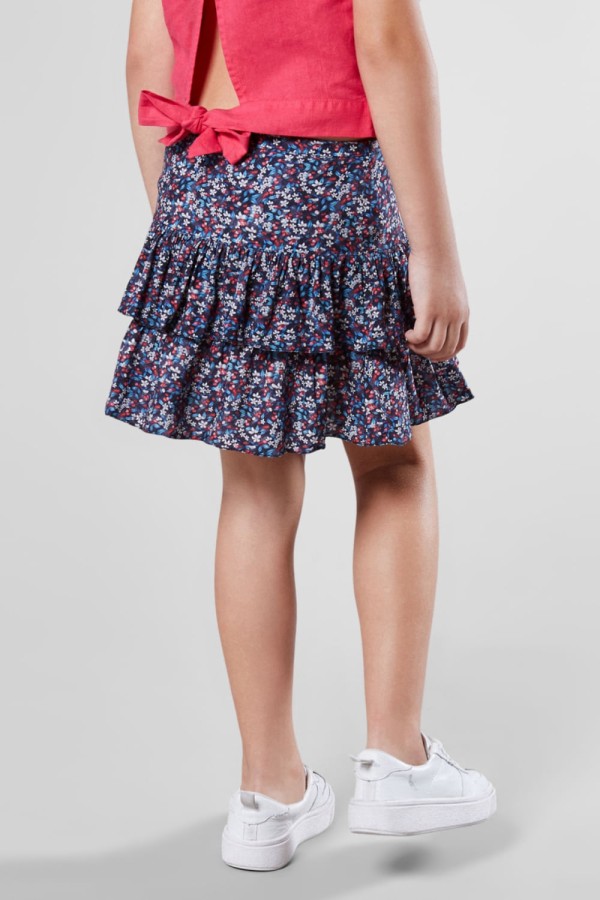 Encontraproduto.com.br - Saia Reserva Mini Estampa Micro Navy