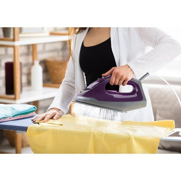 Encontraproduto.com.br - Ferro de Passar a Vapor Arno Powergliss FPO1 Roxo e Preto 110V