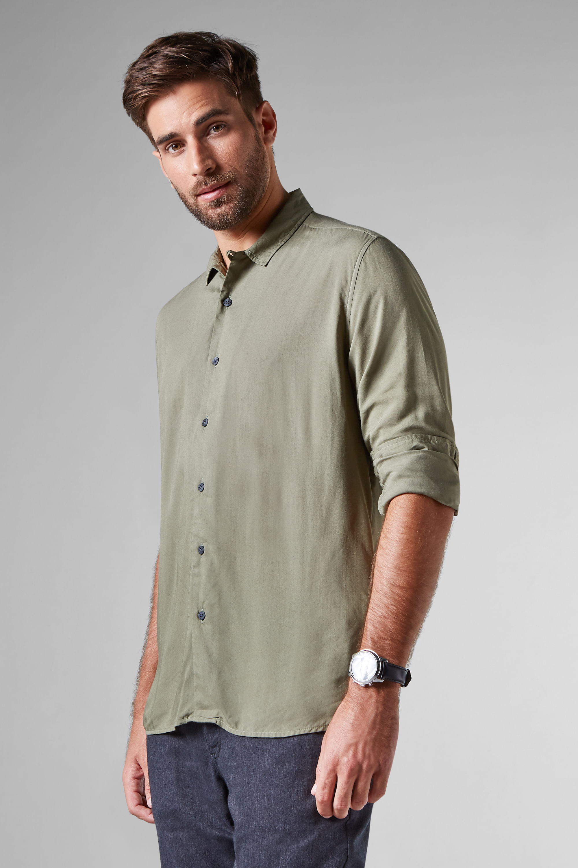 Camisa Regular Viscose  Reserva