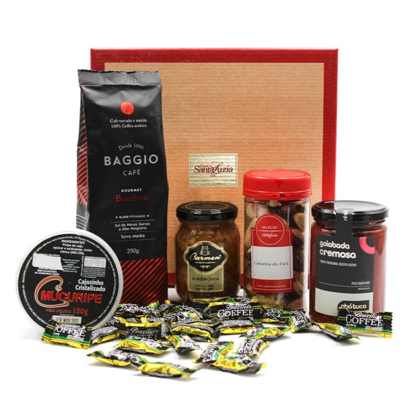 Encontraproduto.com.br - Cesta Presente Brasil - 6 Itens