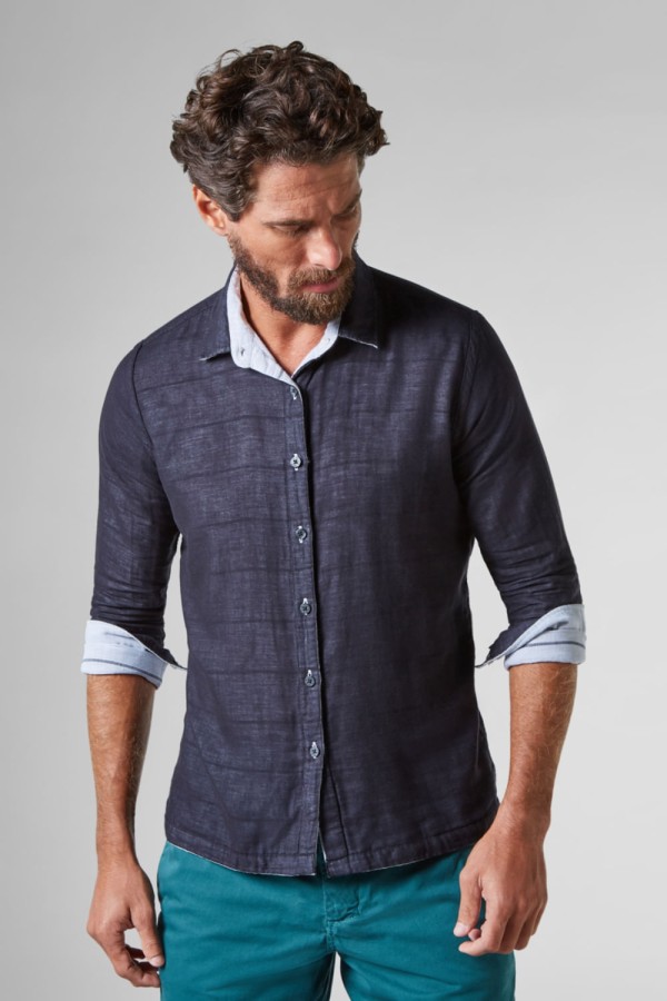 Encontraproduto.com.br - Camisa Double Face Listras Pb Reserva
