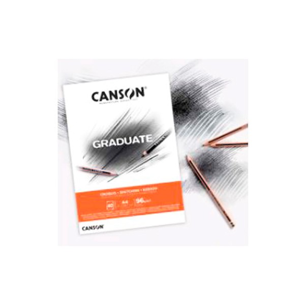 Encontraproduto.com.br - Bloco Graduate Croquis 96 g/m² A-4 21 x 29,7 cm com 40 Folhas Canson