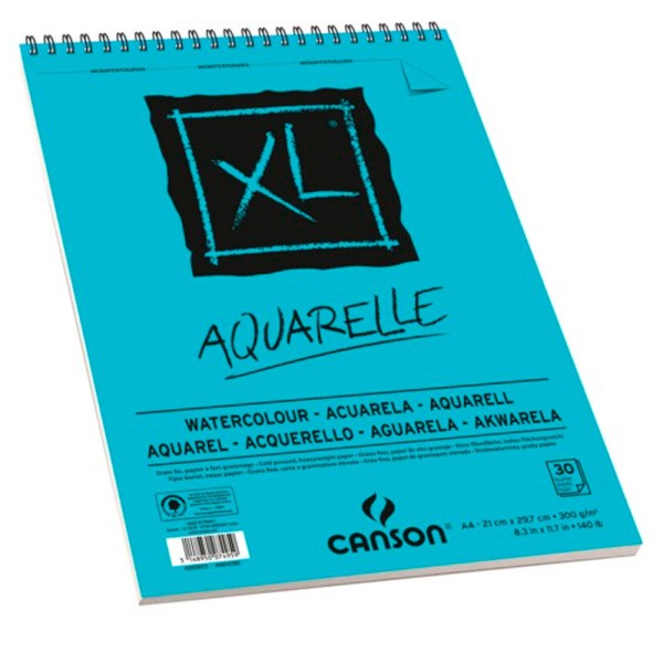 Encontraproduto.com.br - Bloco Xl Aquarelle 30fls A4 300gm2 - Canson