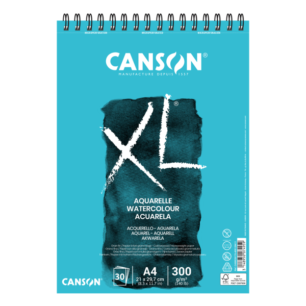 Encontraproduto.com.br - BLOCO AQUARELLE XL ESPIRAL A4 300GRS 30 FLS R.60039170