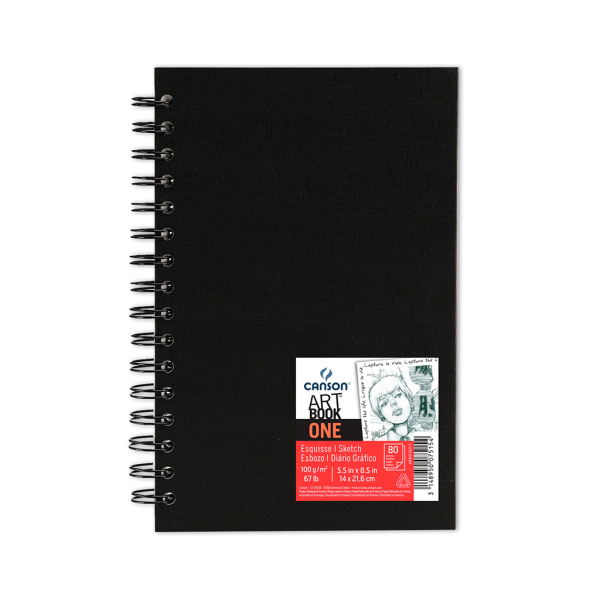 Encontraproduto.com.br - BLOCO ARTBOOK ONE ESPIRAL A5 100G 80FLS R.60039211