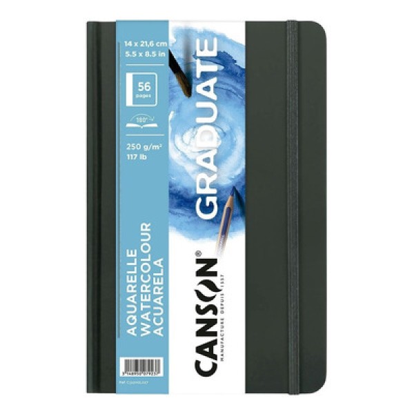 Encontraproduto.com.br - Caderno Graduate Aquarelle 250 g/m² A-5 com 56 Páginas Canson