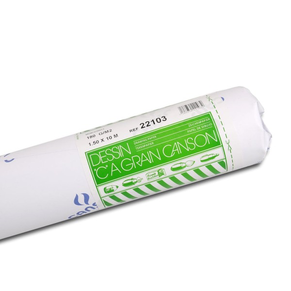 Papel Desenho C. Á Grain 180 g/m² 1,50 x 10 metros Rolo Canson