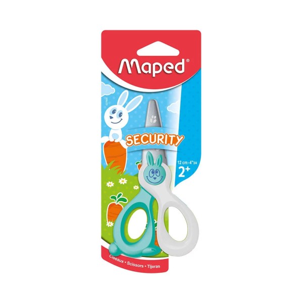 Encontraproduto.com.br - Tesoura Escolar Maped Kidicut Security com Ponta Redonda 12cm
