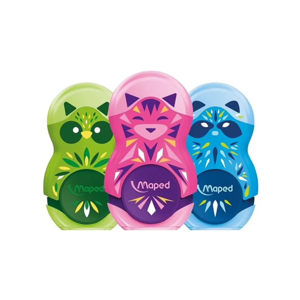 Encontraproduto.com.br - Apontador Com Borracha Loopy Minicute Sortido - Maped