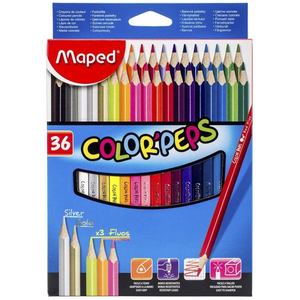 Encontraproduto.com.br - Lápis De Cor Maped 36 Cores.