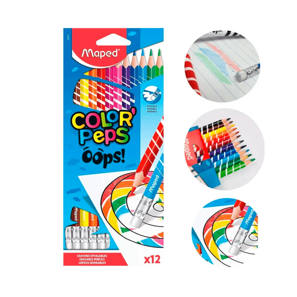Encontraproduto.com.br - Lápis de Cor Color Peps 12 Cores Maped