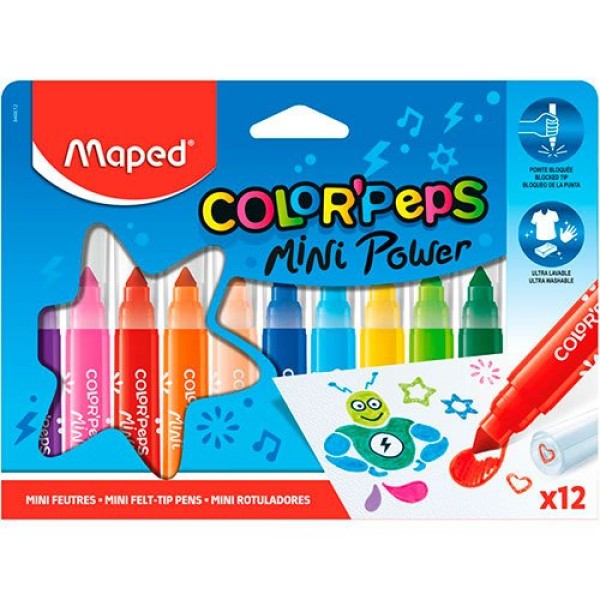 Pincel Maped Color Peps Jumbo Com 12 Unidades 846612