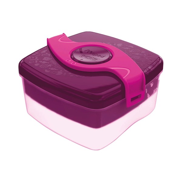 Encontraproduto.com.br - Pote de Plástico Maped Picnik Origins 2 Compartimentos Roxo 1,4L