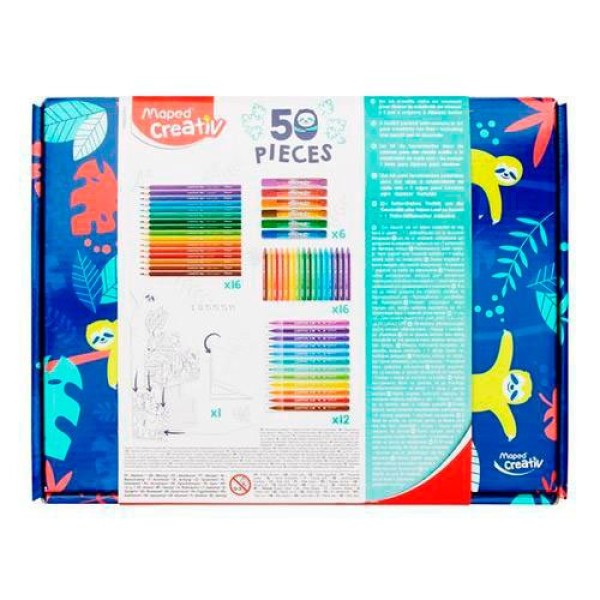 Encontraproduto.com.br - Super KIT de Pintura Creativ 50 Peças Maped