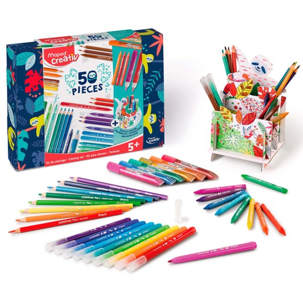 Encontraproduto.com.br - Super KIT de Pintura Creativ 50 Peças Maped