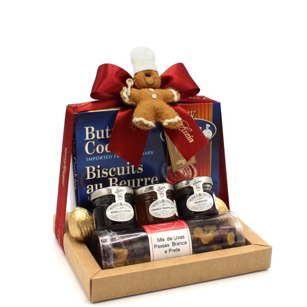 Encontraproduto.com.br - Presente de Natal Panettone e Chocolates Finos - 10 Itens