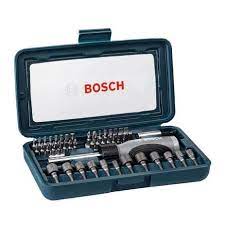 Kit de pontas e soquetes para parafusar com 46 peças Bosch