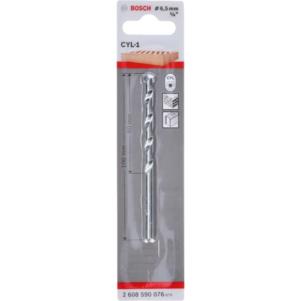 Encontraproduto.com.br - BROCA P/CONCRETO CYL-1 6.5X100MM BOSCH