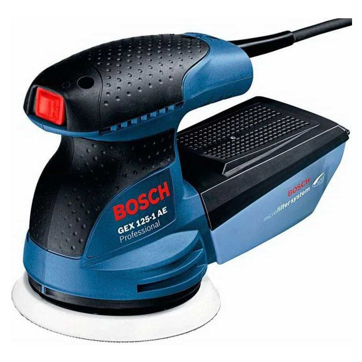 Lixadeira Excêntrica GEX 125-1 AE 250W com Coletor e Disco de Lixa Bosch