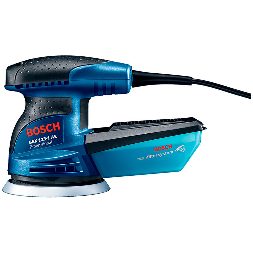 Encontraproduto.com.br - Lixadeira Orbital Bosch GEX 125-1 AE 250W com Coletor de pó