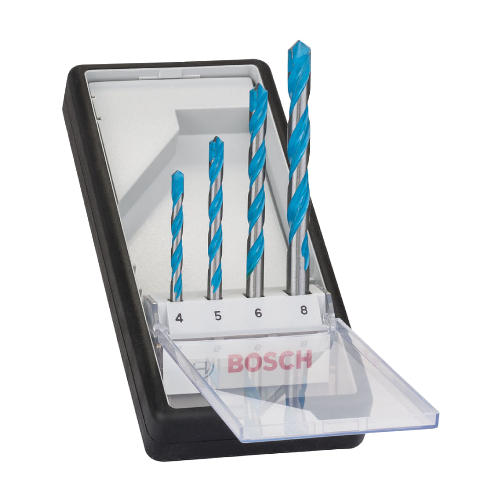 Jogo Brocas Bosch CYL-9 Multimaterial 4-5-6-8 mm 4 peças