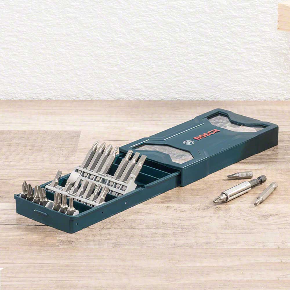 Encontraproduto.com.br - Kit de Pontas Bosch Mini X-Line para Parafusar com 25 Peças