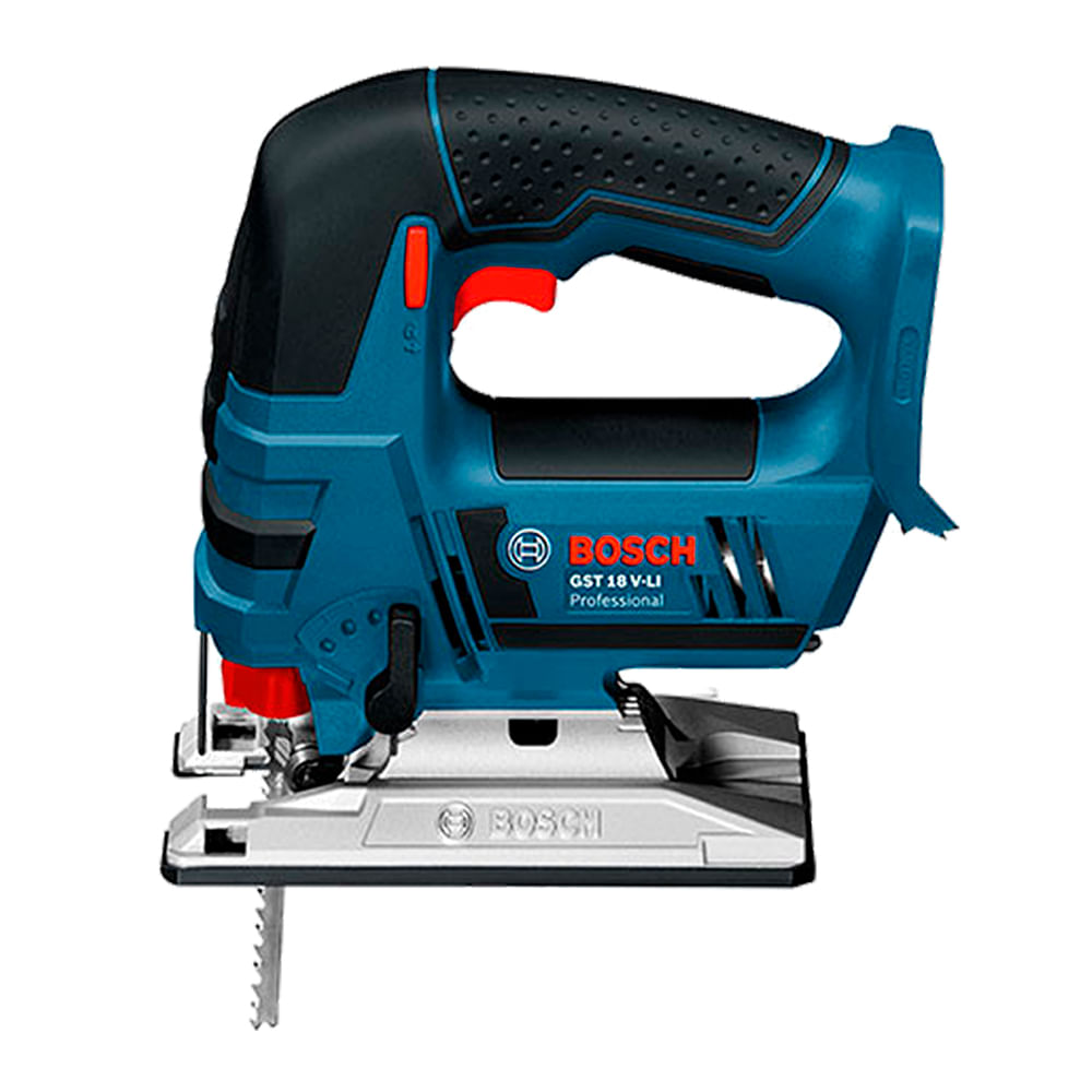 Encontraproduto.com.br - Serra Tico-Tico à Bateria Bosch GST 18V-Li 18V Sem Bateria + 3 Lâminas