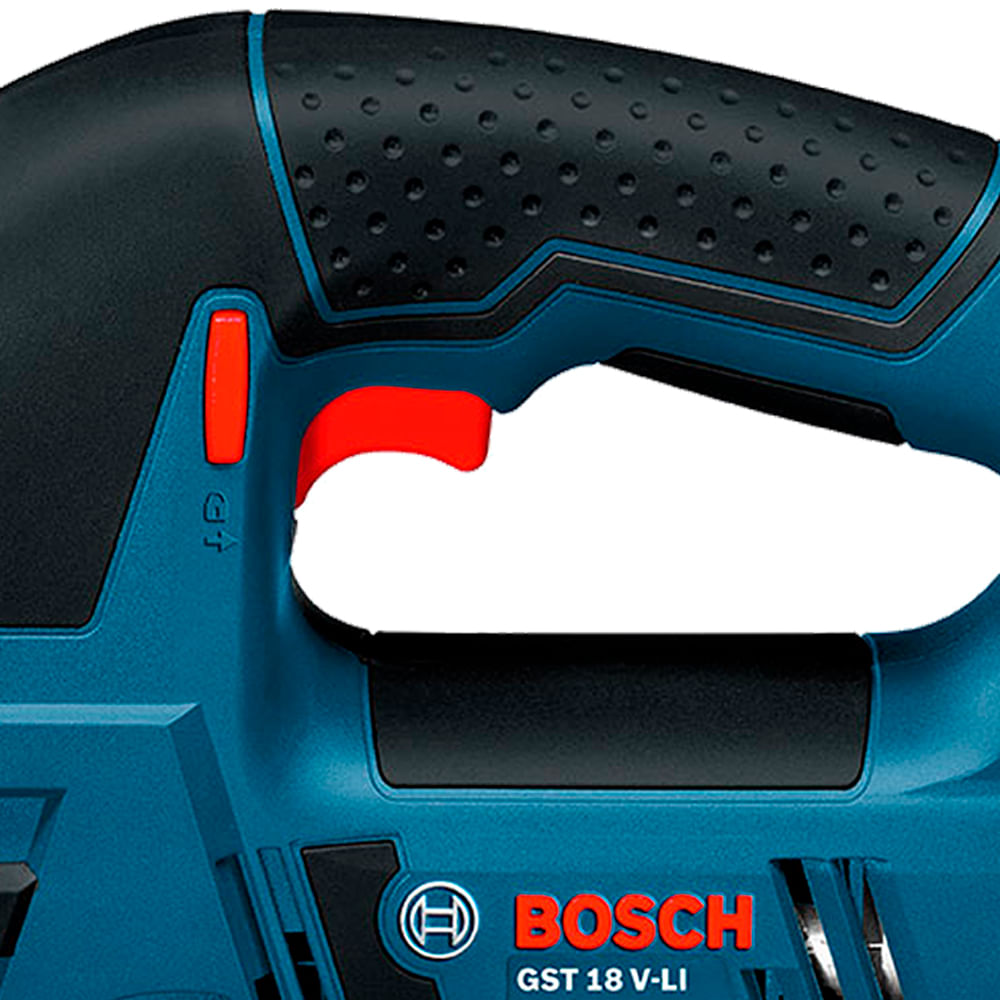 Encontraproduto.com.br - Serra Tico-Tico à Bateria Bosch GST 18V-Li 18V Sem Bateria + 3 Lâminas