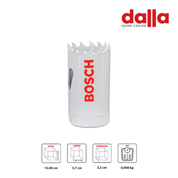 Encontraproduto.com.br - Serra Copo Bosch Bimetal P/ Adaptador Standard 27mm 1.1/16p