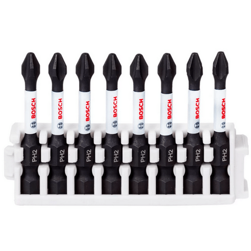 Encontraproduto.com.br - Ponta para parafusar Bosch Phillips PH2 50mm Impact Control com 8 peças