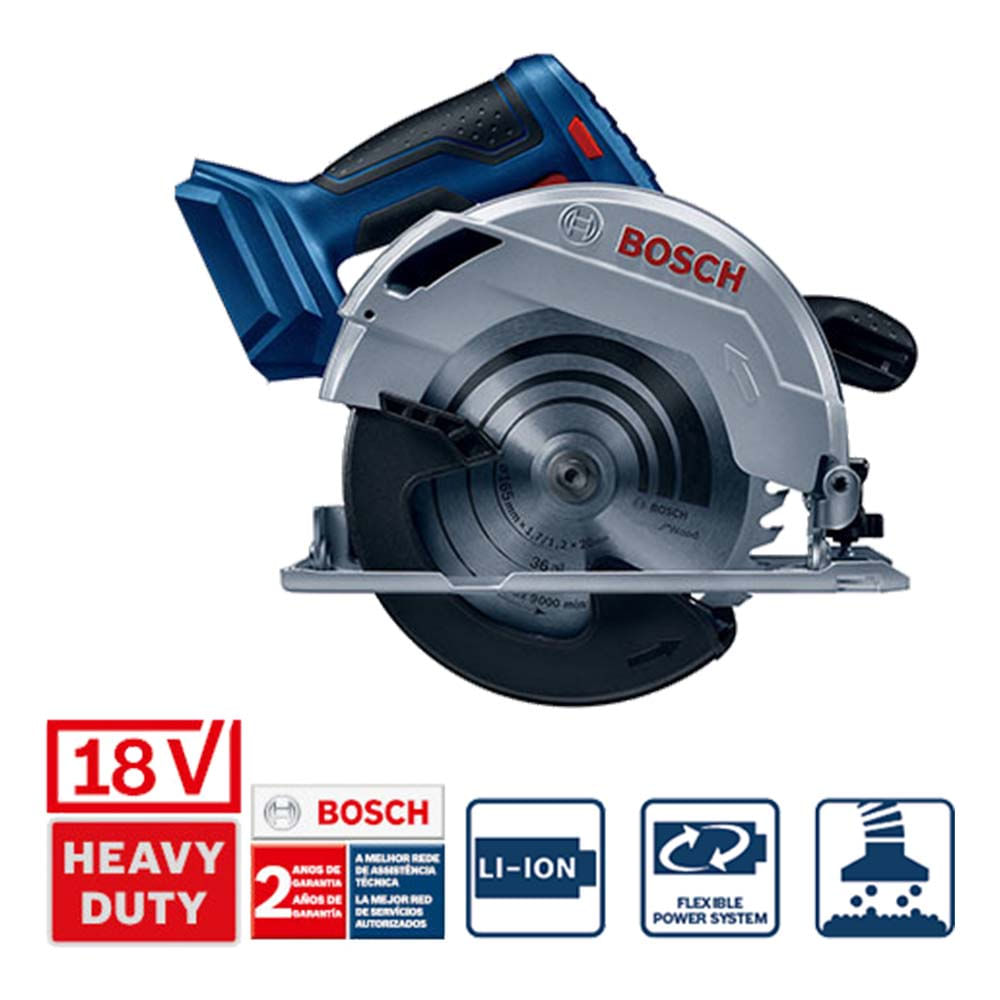 Serra Circular a Bateria Bosch GKS 18V-57 18V sem Bateria e sem Carregador